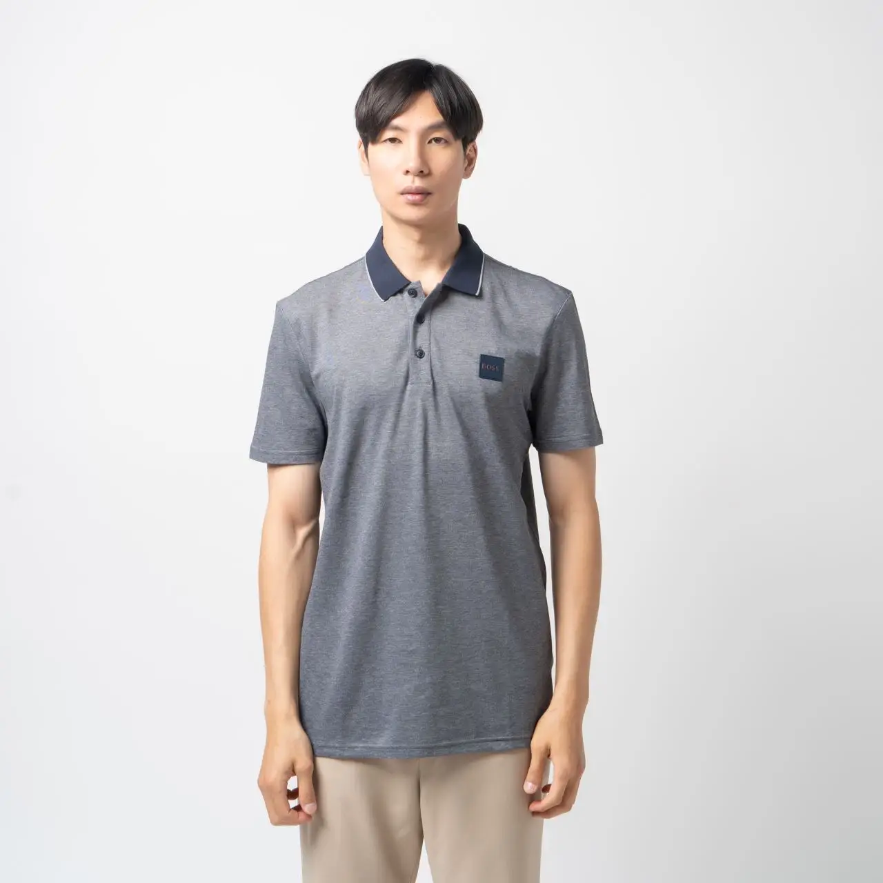 Tシャツ・カットソー Hugo Boss FW24 'Prout 141' polo shirt (50521116 373) BOSS Pique H-Prout 141 Polo Shirt