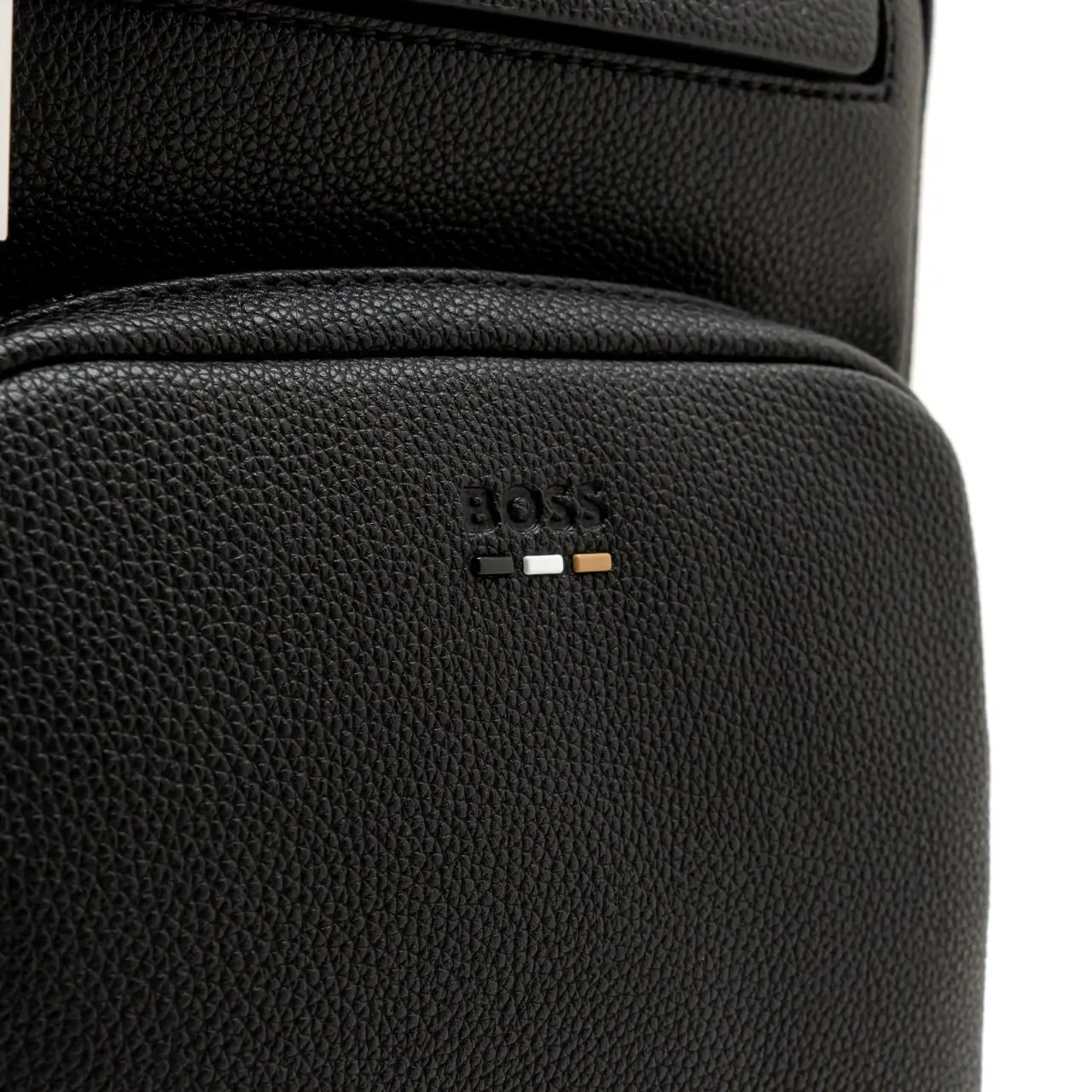 Hugo Boss Ray_ Monostrap Sling Bag with Two-Way Zip Closure Black
