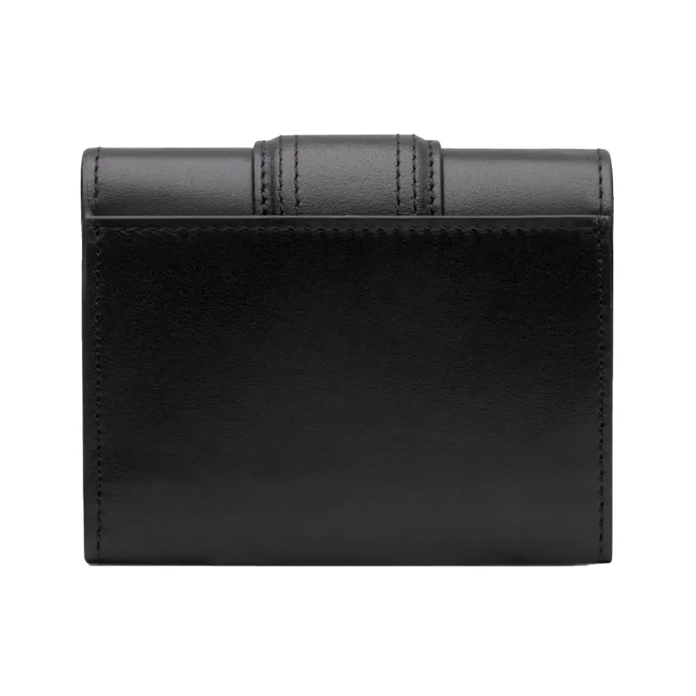 Jacquemus Le Compact Bambino Flap Wallet Black – voilà.id