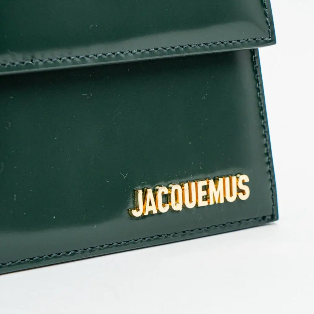 Jacquemus Le Bambino Long Patent Leather Shoulder Bag Dark Jacquemus Le Bambino Long Patent Leather Shoulder Bag Dark