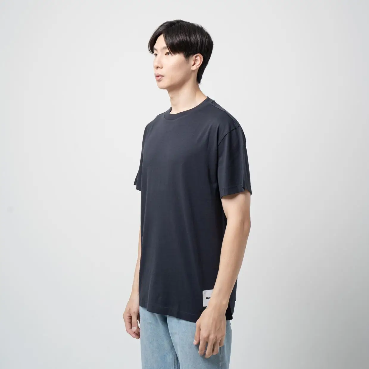Jil Sander Logo Patch T-Shirt Dark Blue Men – voilà.id