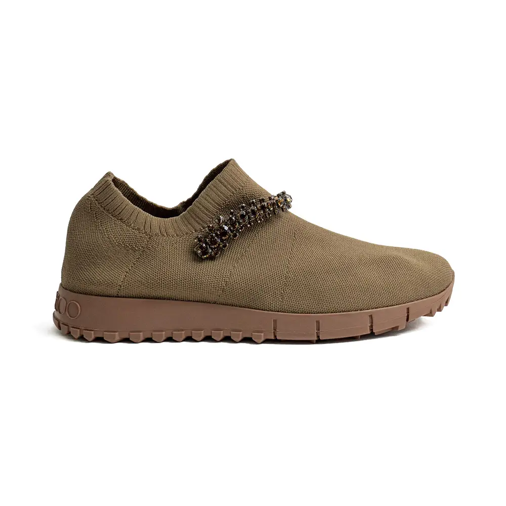 Jimmy Choo Verona Crystal Sneakers Taupe – voilà.id