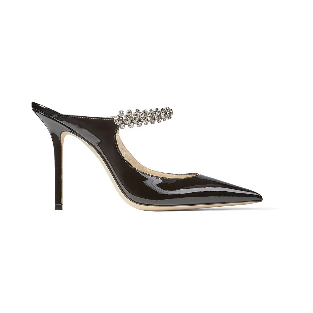 Black Saeda 100 Heels by Jimmy Choo on Sale