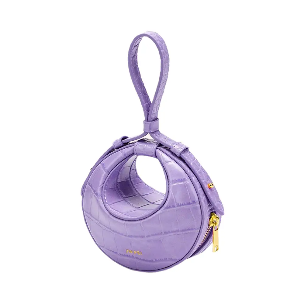 JW PEI Rantan Super Mini Bag Croco Purple – voilà.id