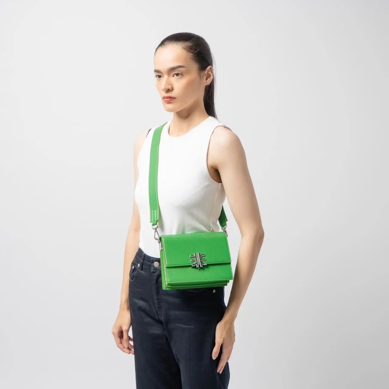 JW PEI Mira Mini Flap Shoulder Bag Grass Green – voilà.id
