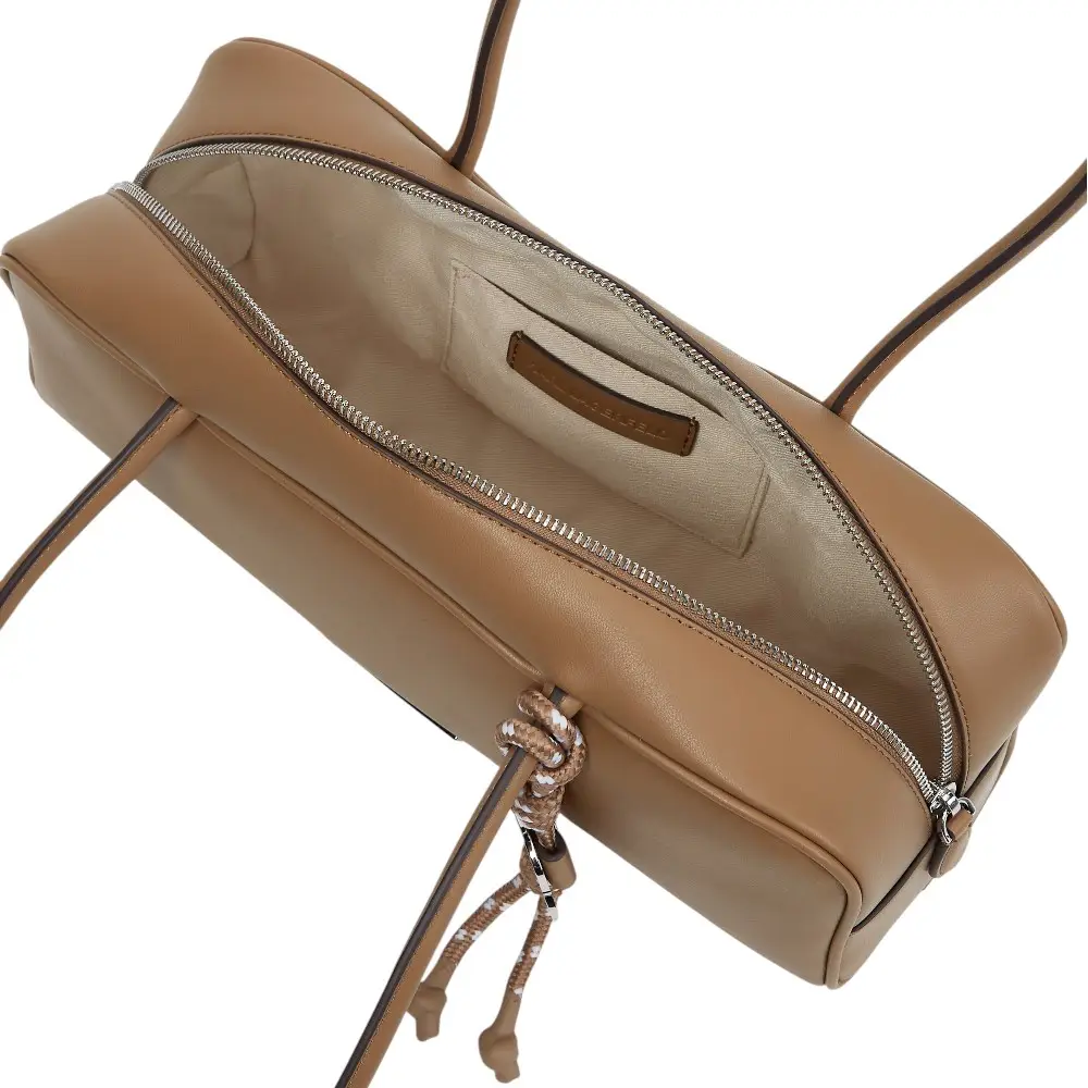 Karl Lagerfeld Ikon Smooth Rectangular Bag Mushroom Brown – voilà.id
