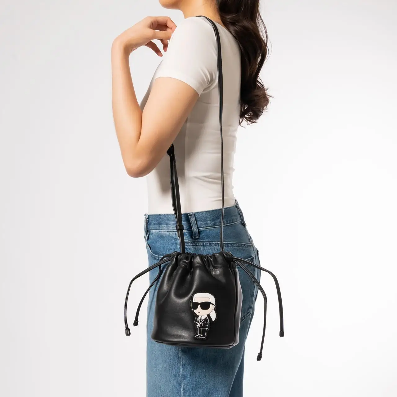 Karl lagerfeld ikonik bucket bag clearance
