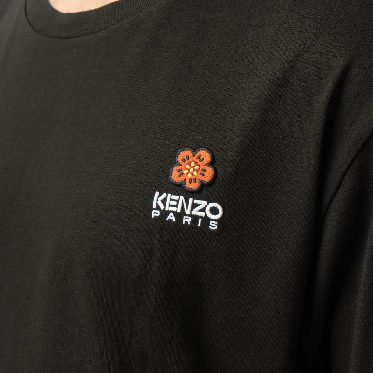 Kenzo Boke Flower Crest T-Shirt Black Men – voilà.id