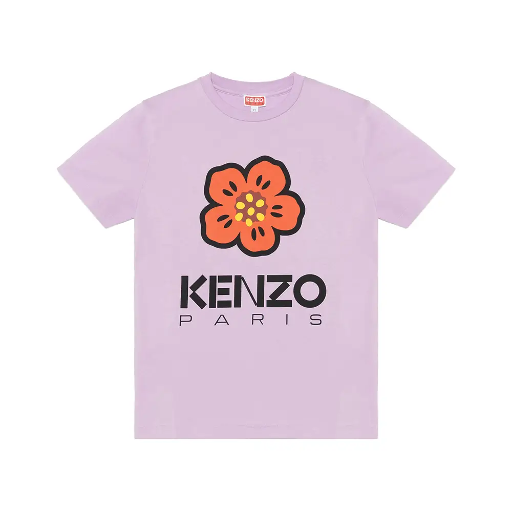 Kenzo Boke Flower Print Loose Fit T-Shirt Wisteria Wom – voilà.id