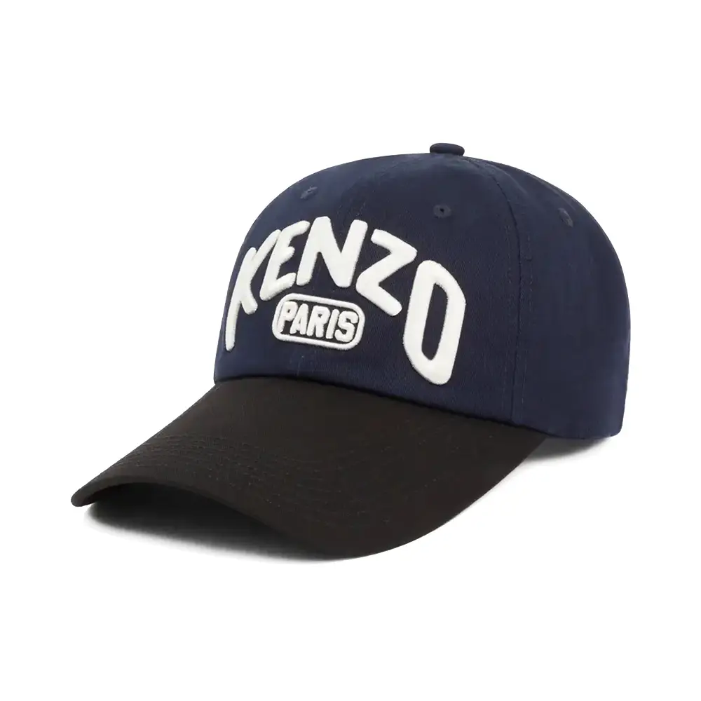 Kenzo Paris Baseball Cap with Long Visor Navy Blue – voilà.id