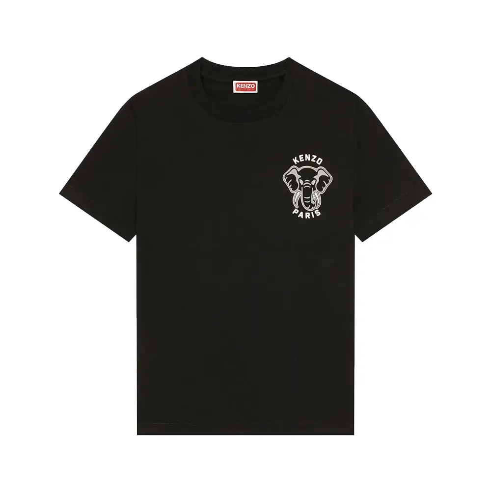 Kenzo Elephant 'Varsity Jungle' Logo Chest T-Shirt Black