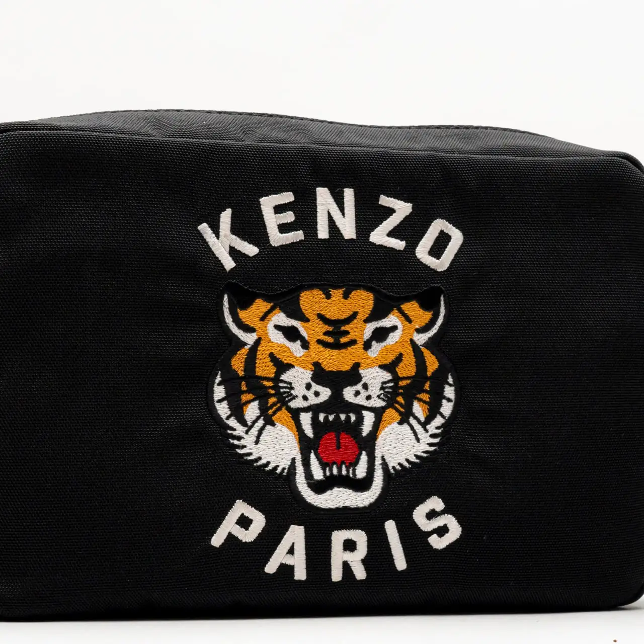 Kenzo Tiger Paris Logo Embroidered Varsity Nylon Crossbody