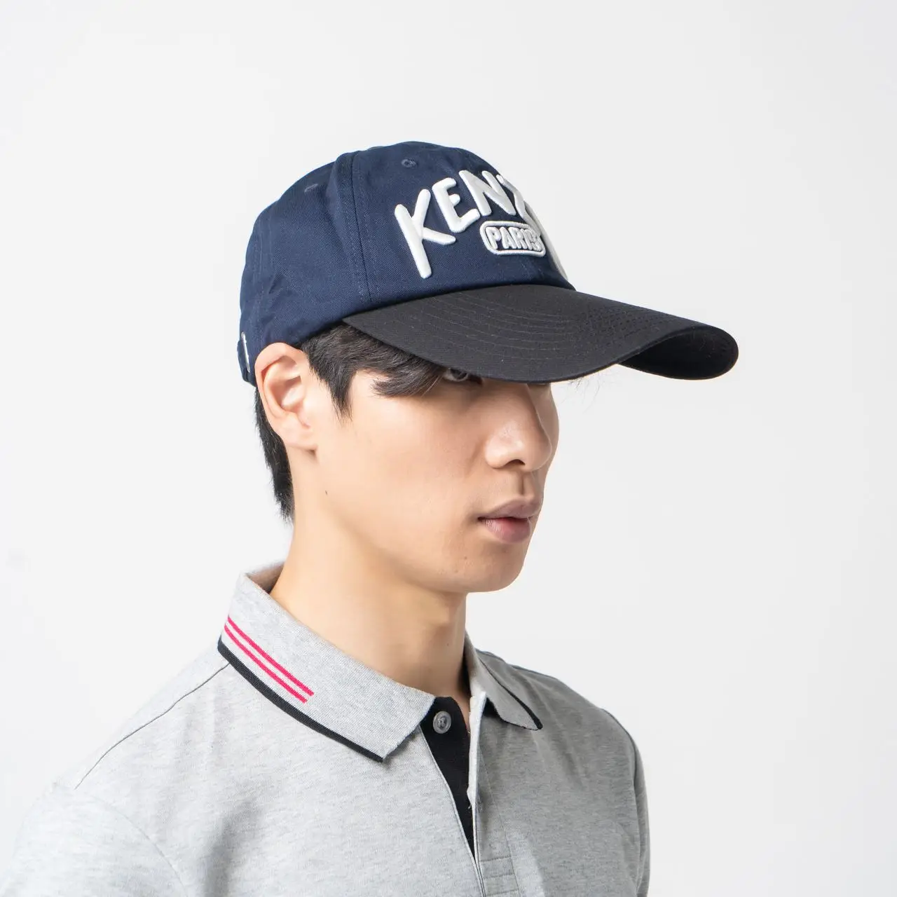 Kenzo Paris Baseball Cap with Long Visor Navy Blue – voilà.id