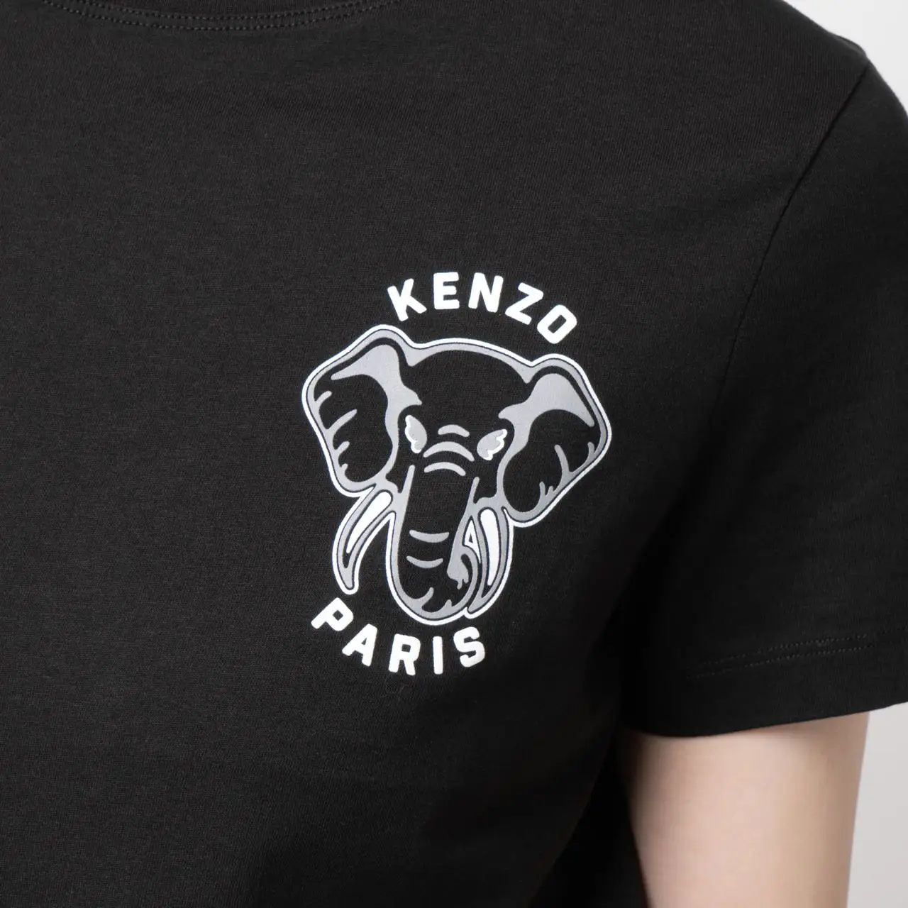 Kenzo Elephant 'Varsity Jungle' Logo Chest T-Shirt Black