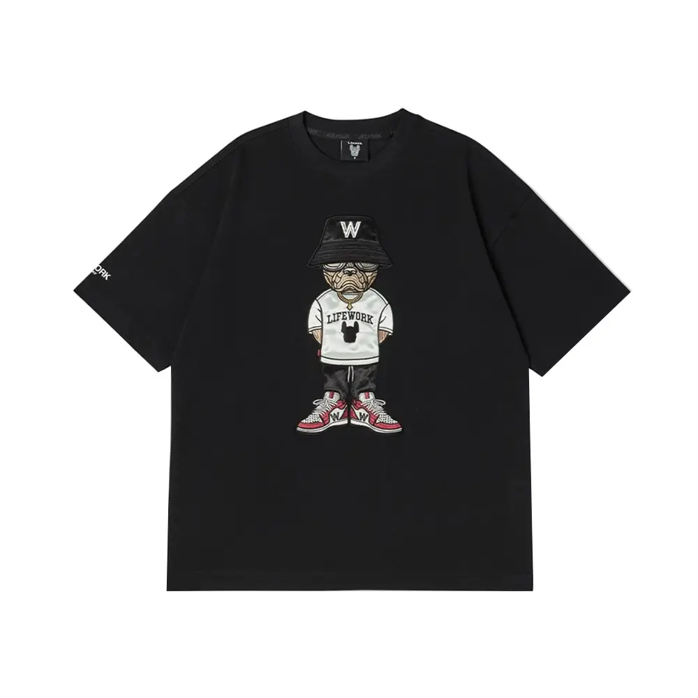 Lifework Hip Dog Tee Black – voilà.id