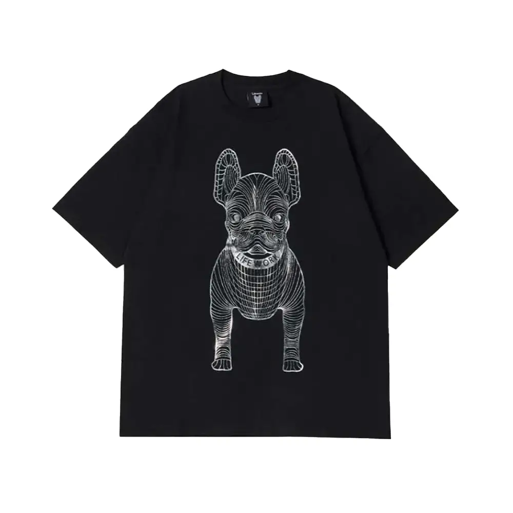 Lifework Radog Big Logo Oversized Tee Black/Silver – voilà.id