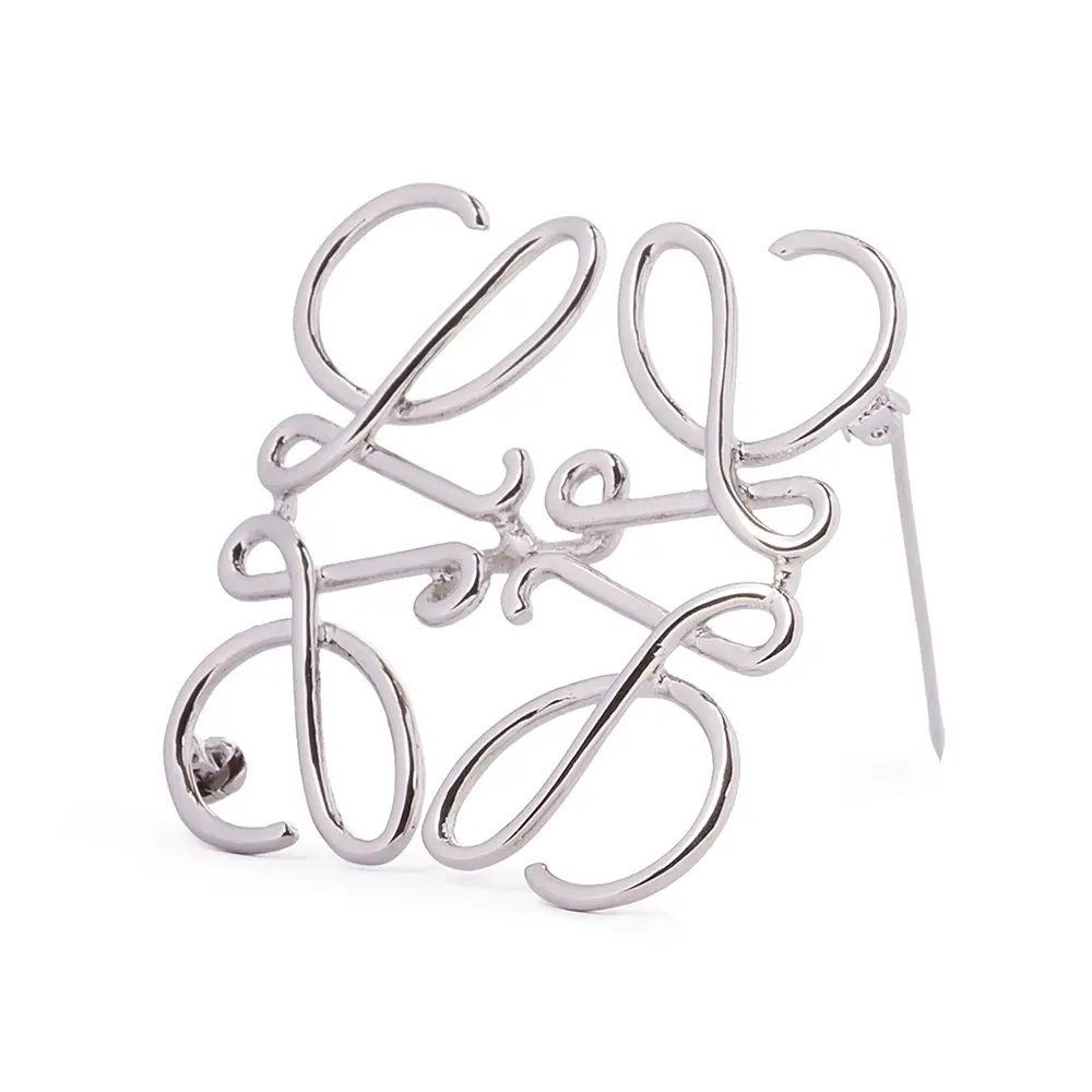 Loewe Anagram Brooch Metal Palladium – voilà.id