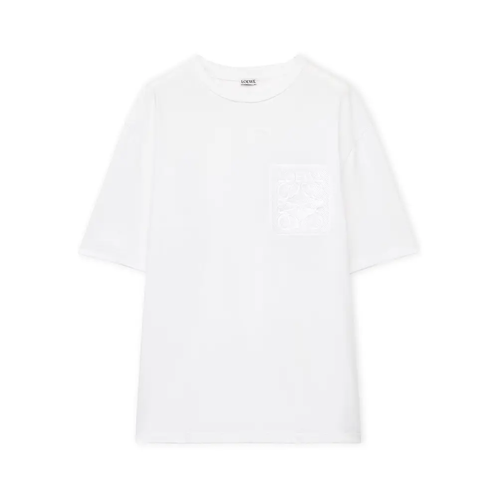 Loewe Anagram Patch Pocket Embroidered Relaxed Fit T-Shirt