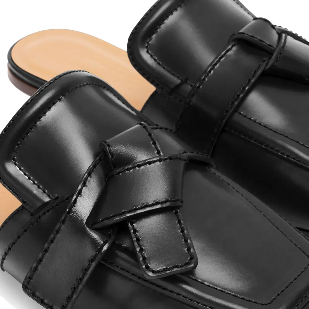 Loewe Gate Flat Mules Black – voilà.id