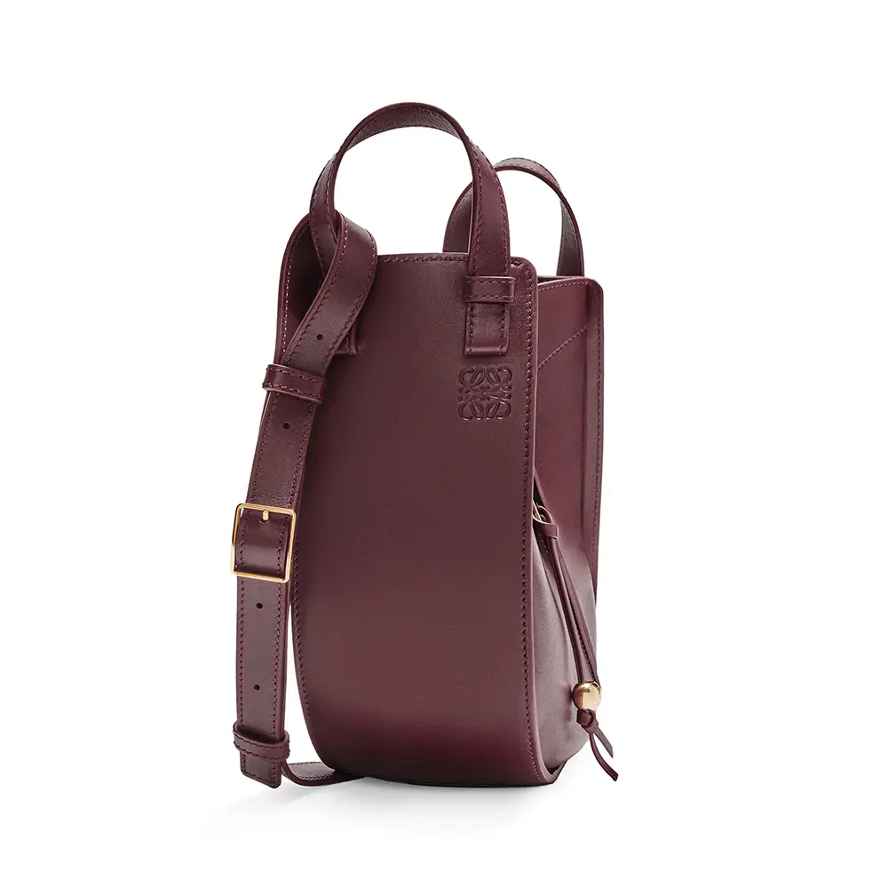 ショルダーバッグ・ポシェット Loewe Hammock Slice Bag In Shiny Leather Hammock Slice bag in shiny calfskin Beige - LOEWE