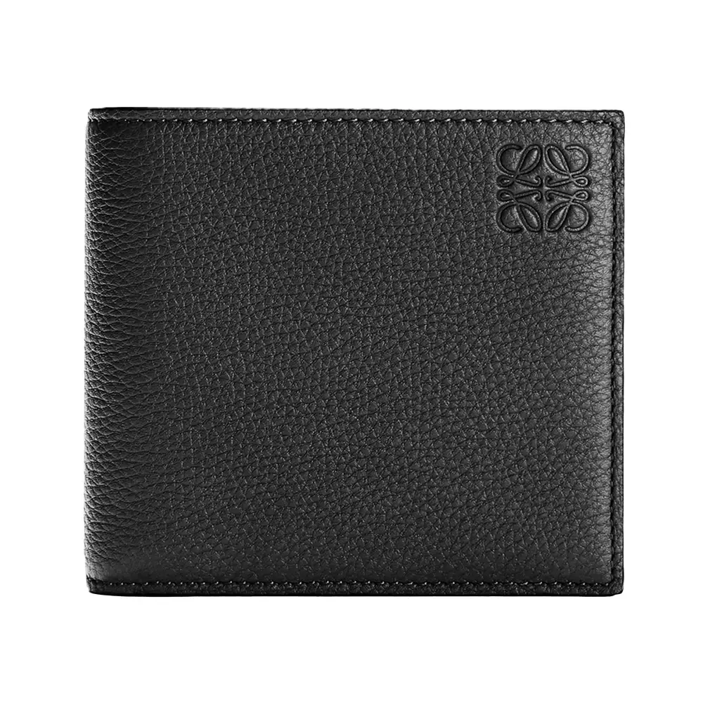 Loewe Embossed Anagram Soft Grained Calfskin Bifold Coin Wallet