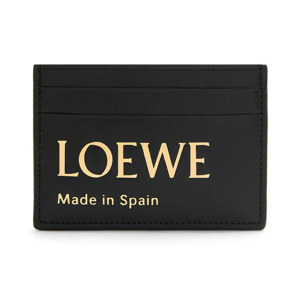Loewe Puffer Anagram Plain Card Holder In Shiny Nappa