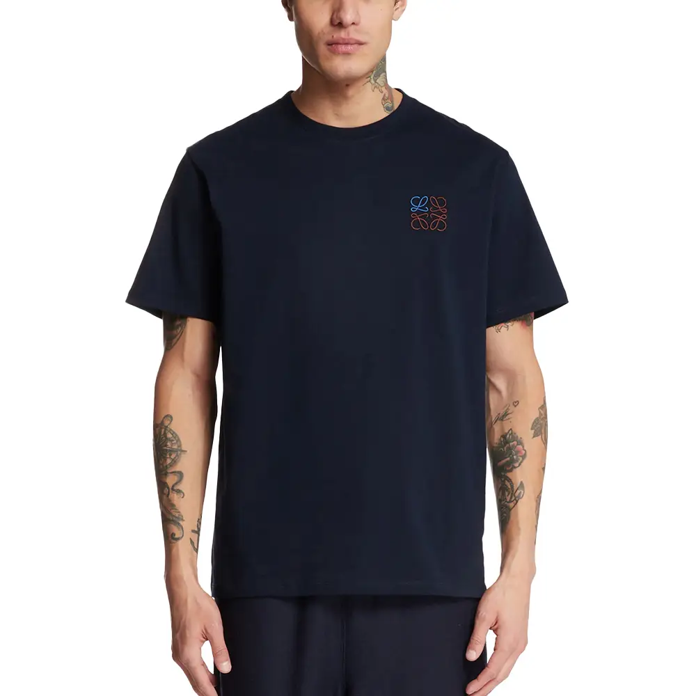 【国内正規品】LOEWE ANAGRAM REGULAR FIT T-SHIRT Loewe Anagram Print Regular Fit T-Shirt Dark Navy – voilà.id