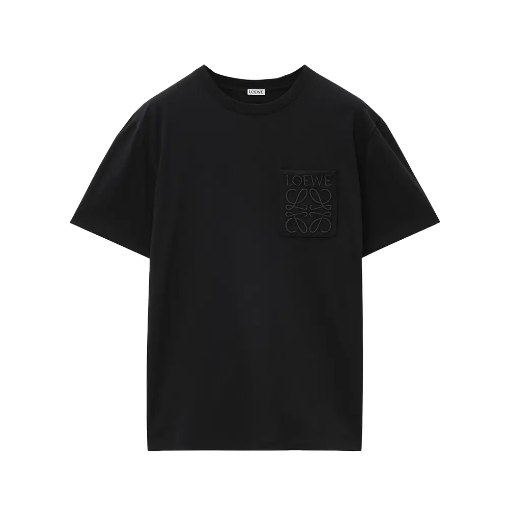 Tシャツ・カットソー ANAGRAM EMBROIDERY T-SHIRT Loewe Anagram Embroidery Pocket Cotton T-Shirt Khaki Green