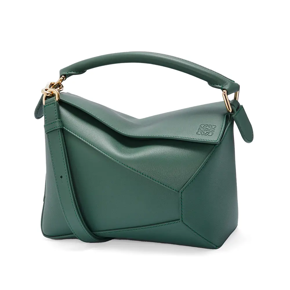 ハンドバッグ LOEWE HAND BAG (A510P60X41 VETIVER) Small Puzzle Edge bag in classic calfskin Green - LOEWE