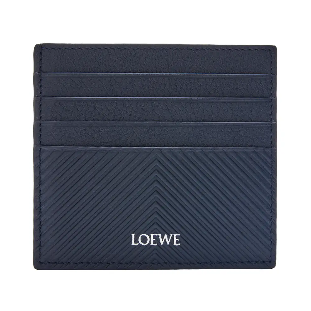 【LOEWE】CARD WALLET Puzzle long coin cardholder in classic calfskin Blue - LOEWE
