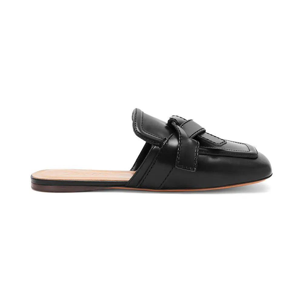 Loewe Gate Flat Mules Black – voilà.id