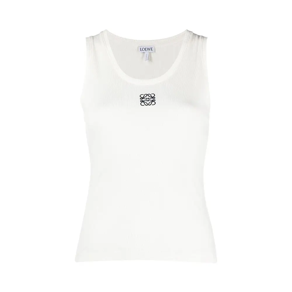 Loewe Anagram Ribbed Tank Top Black – voilà.id
