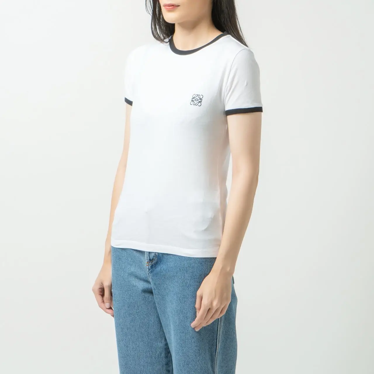 Loewe Anagram Embroidery Placed On The Chest Slim Fit T