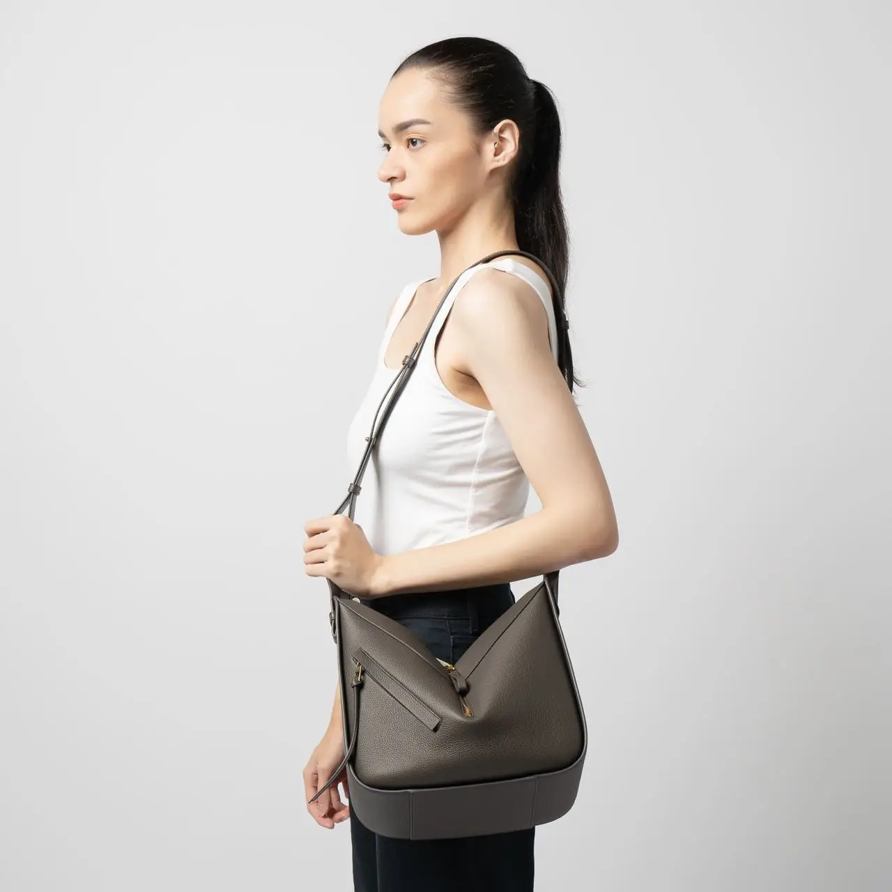 Loewe Small Hammock Bag Dark Grey – voilà.id