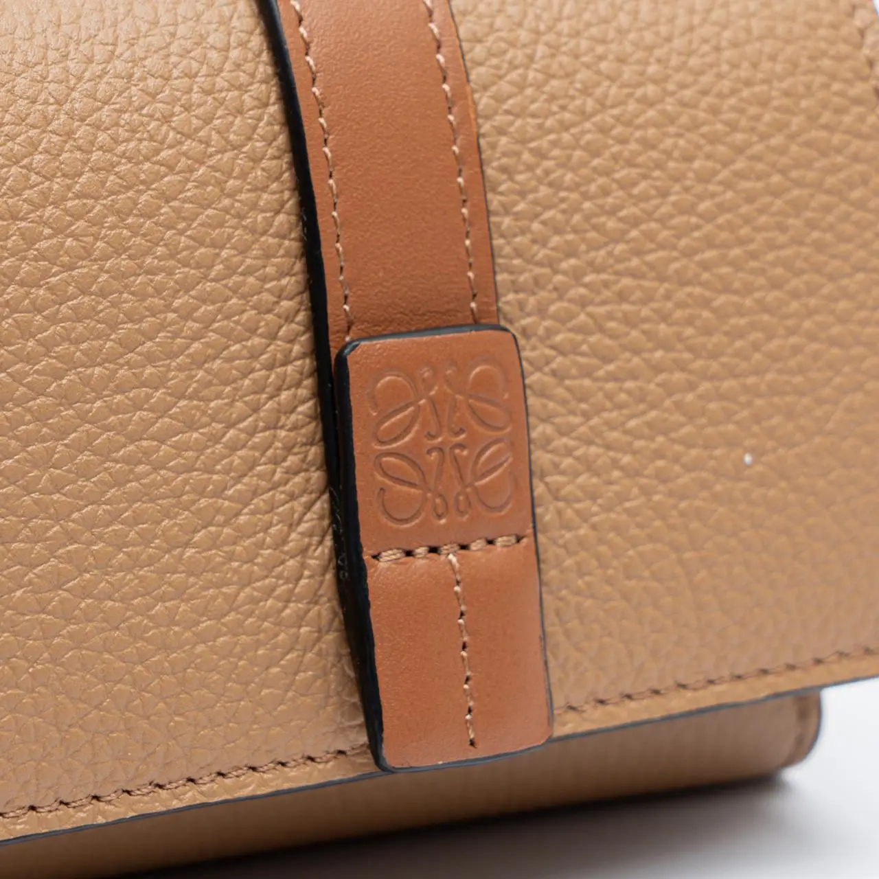 Loewe Trifold Wallet Soft Grained Calfskin Toffee Tan – voilà.id