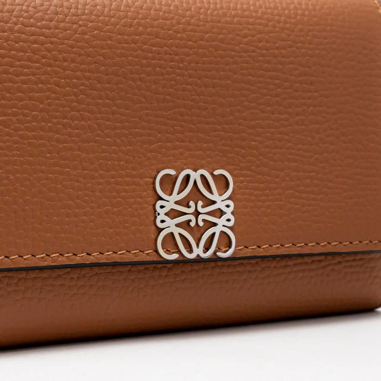 Loewe Anagram Small Vertical Wallet In Pebble Grain Calfskin Loewe Anagram Small Vertical Wallet In Pebble Grain Calfskin