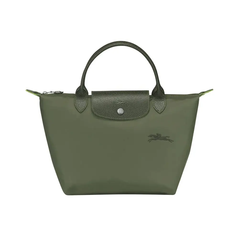 Longchamp Le Pliage Green Small Top Handle Bag Tomato – voilà.id