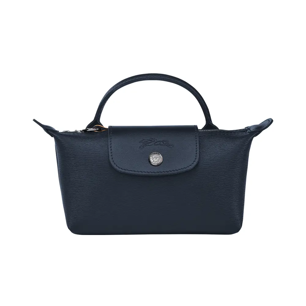Longchamp Le Pliage City Pouch with Handle Navy – voilà.id