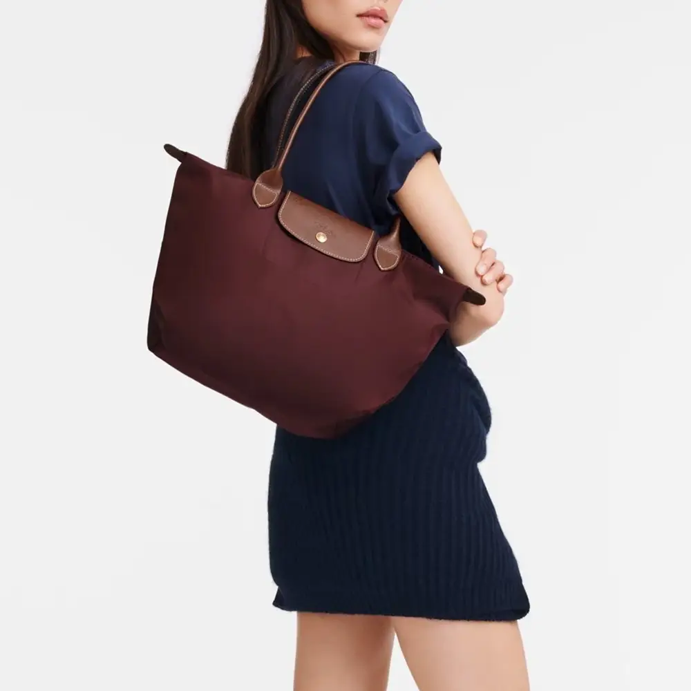 Longchamp le pliage burgundy best sale