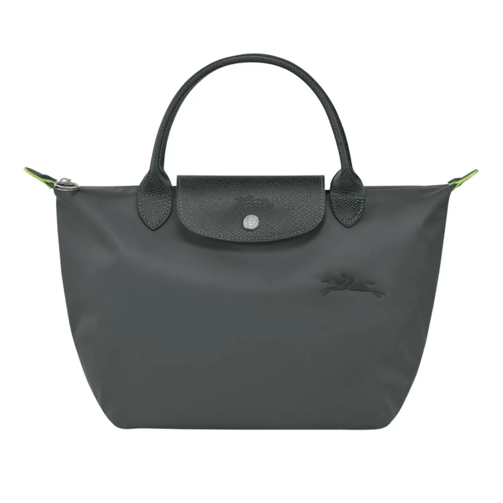 Longchamp Le Pliage Green Small Top Handle Bag Bilberry
