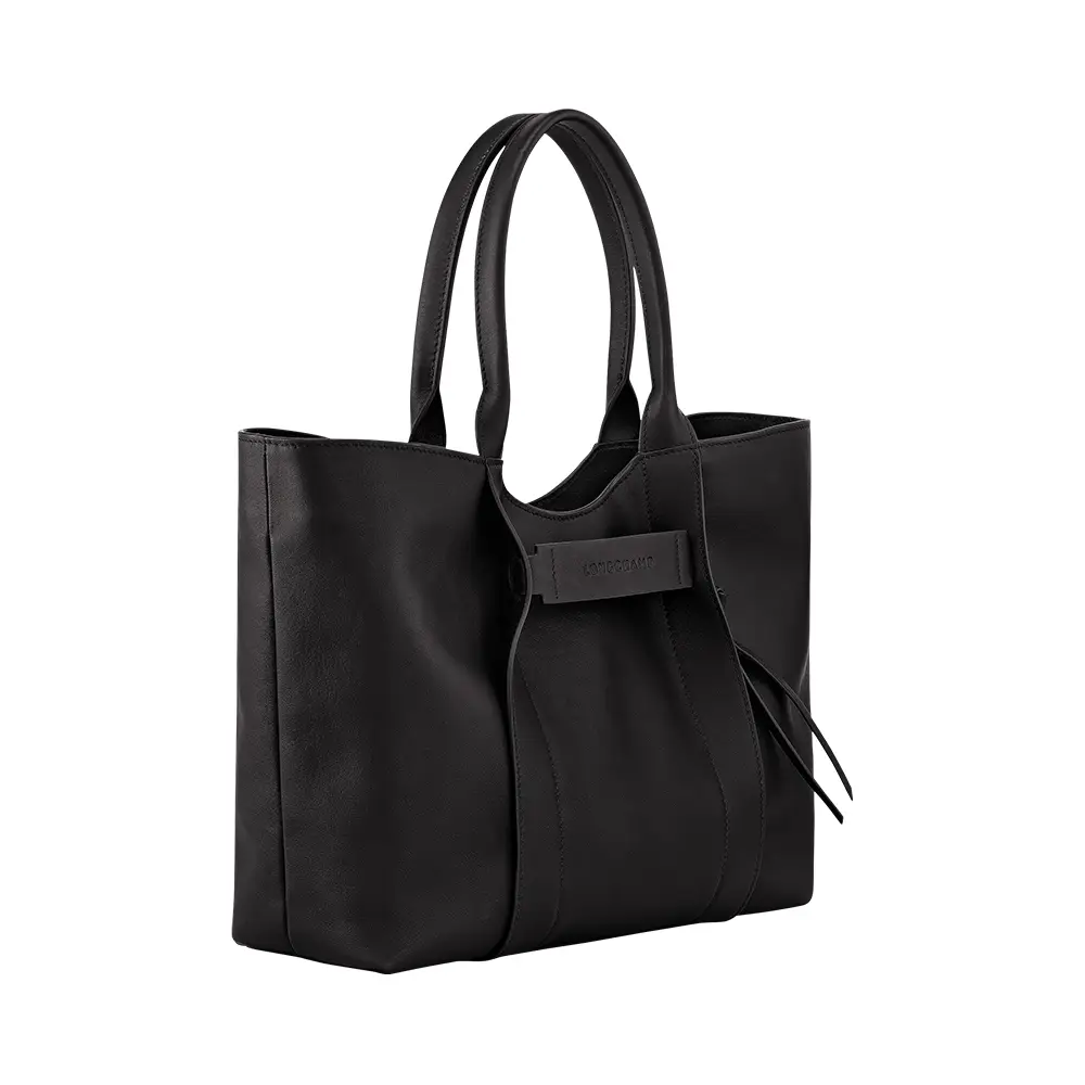 Longchamp 3D Shoulder Bag Leather Black – voilà.id