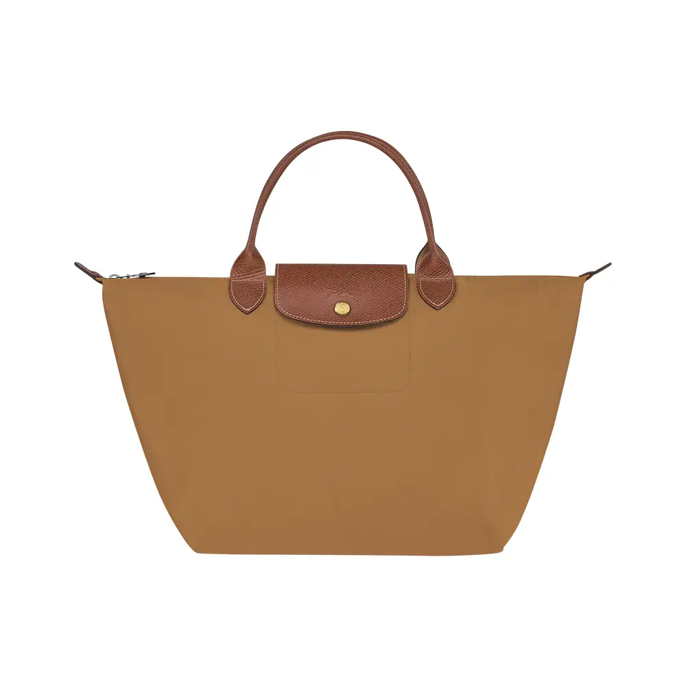 ★人気★ Longchamp Le Pliage Green Handbag S Cognac Le Pliage Green S Handbag Cognac - Recycled canvas