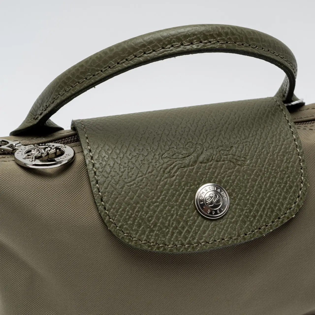 バッグ・カバンその他 Longchamp Le Pliage Original green clutch bag Le Pliage Original Pouch with handle Green - Recycled canvas