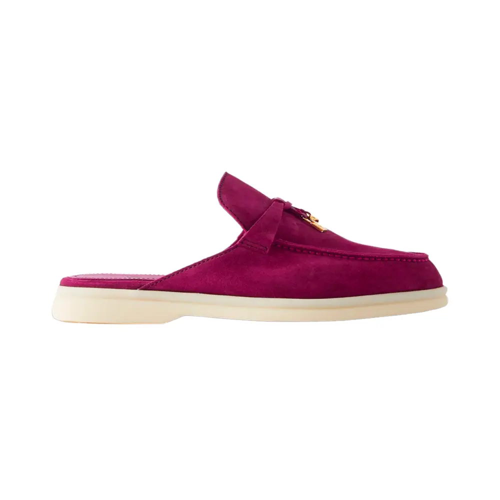 Summer Charms Walk Loafer Suede, Suede Goatskin Powder Pearl