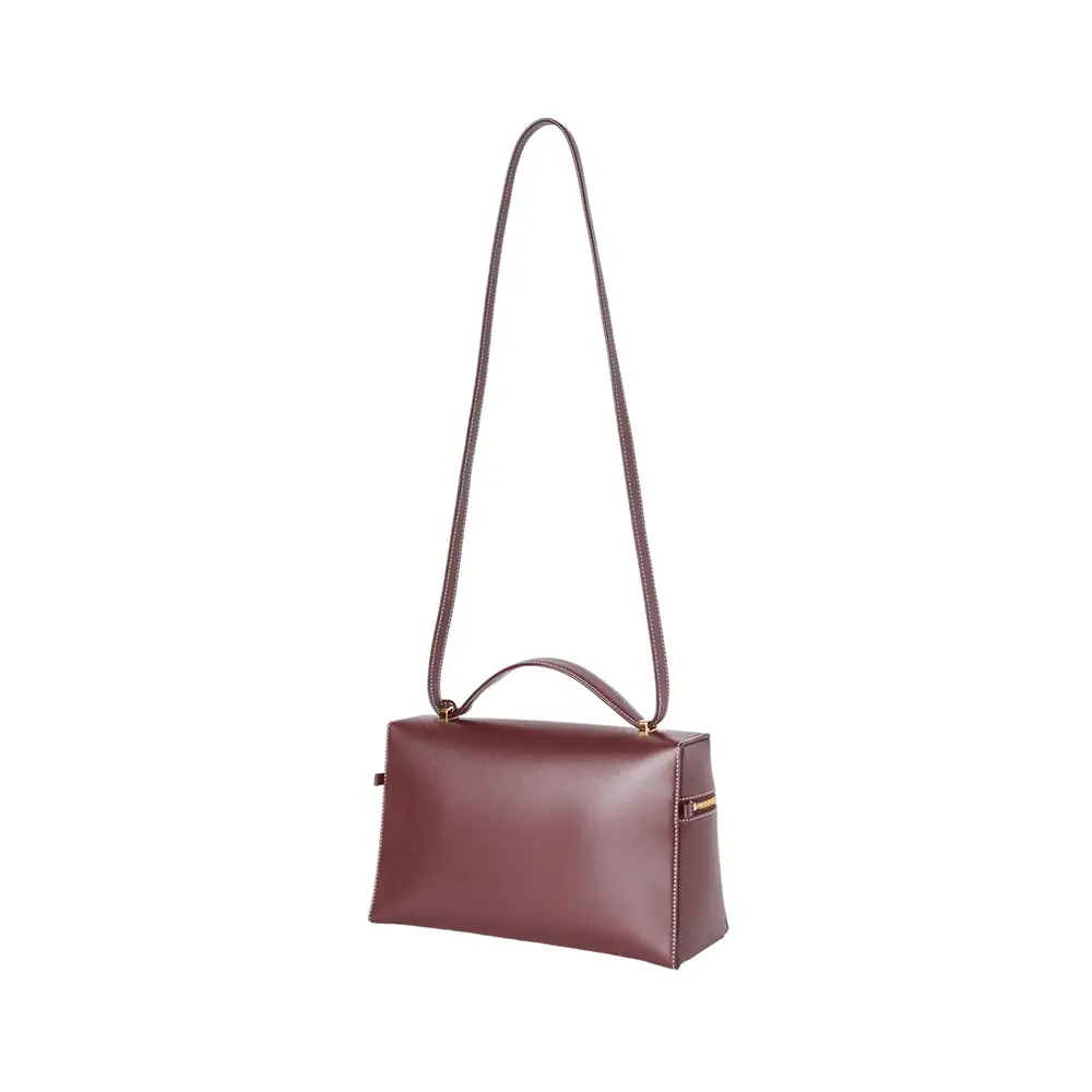 Loro Piana L27 Pochette Extra Pocket Calfskin Azuki Beans