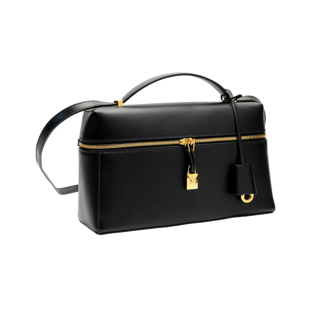 Loro Piana L27 Pochette Extra Pocket Calfskin Black Ghw Loro Piana L27 Pochette Extra Pocket Calfskin Black Ghw