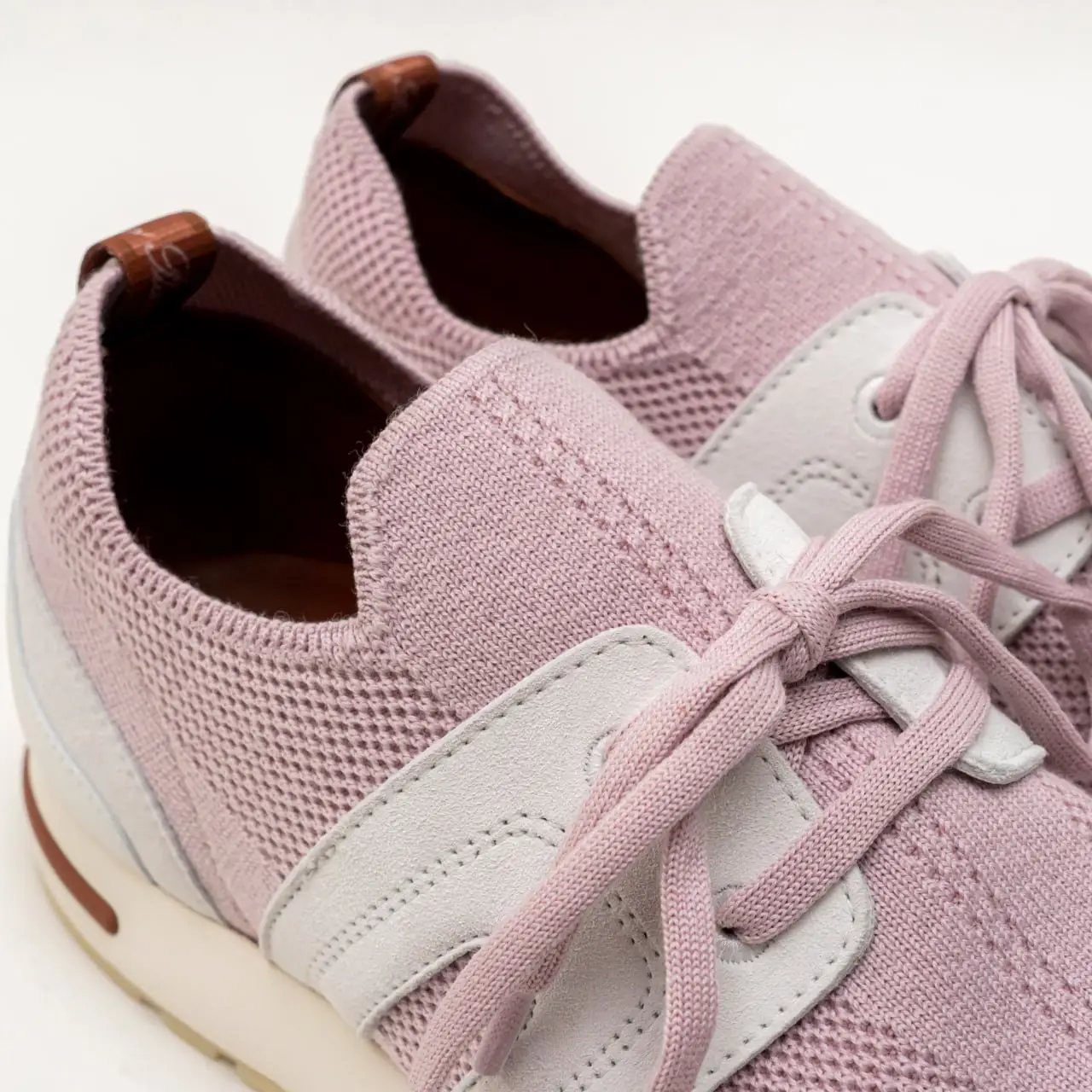 Loro Piana 360 Flexy Walk Knitted Wish® Wool Sneakers Pink