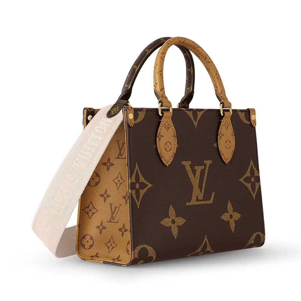 Louis Vuitton OnTheGo Tote Bag PM Monogram Medium Brown