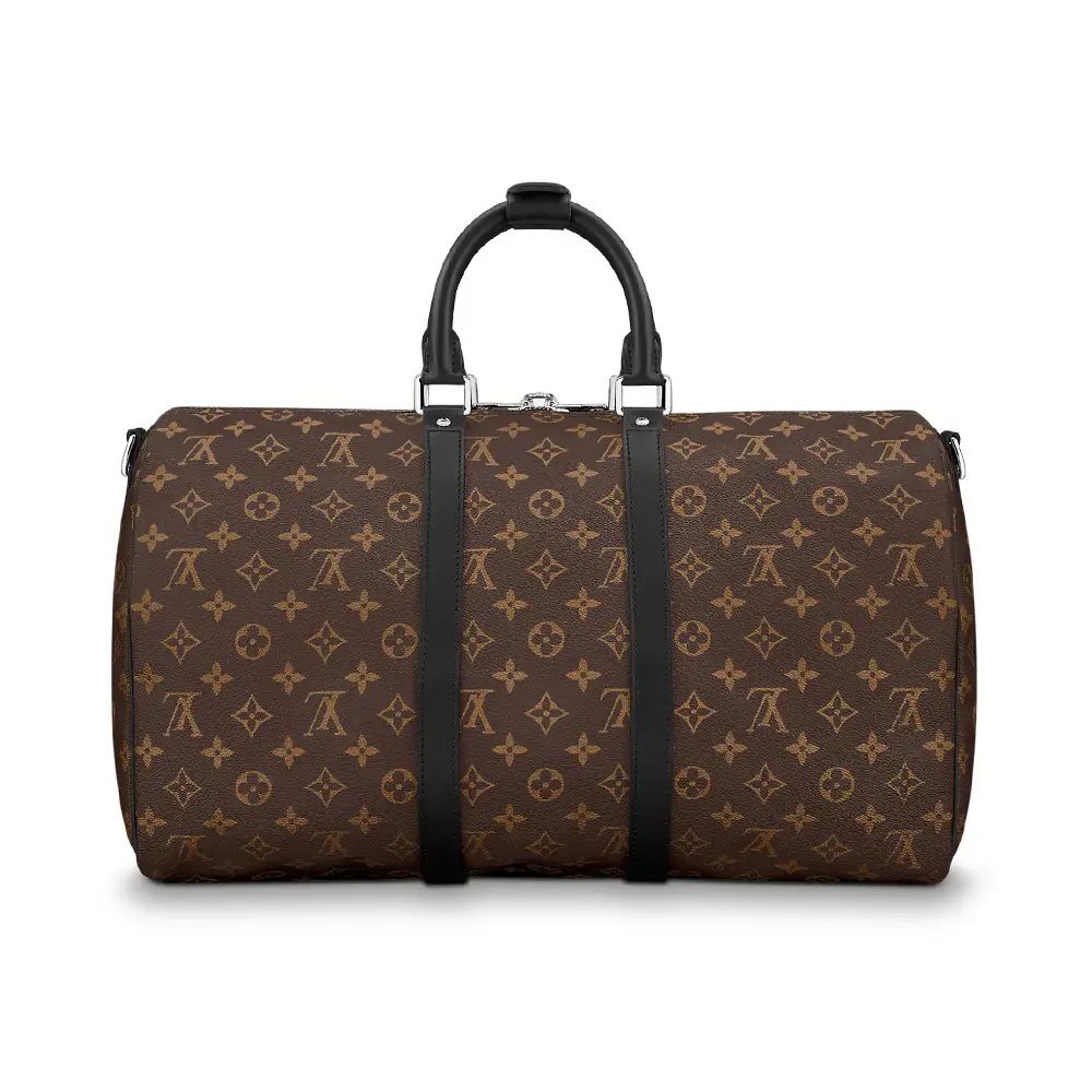 Louis Vuitton Keepall Bandouliere 45 Monogram Macassar Duffle Bag
