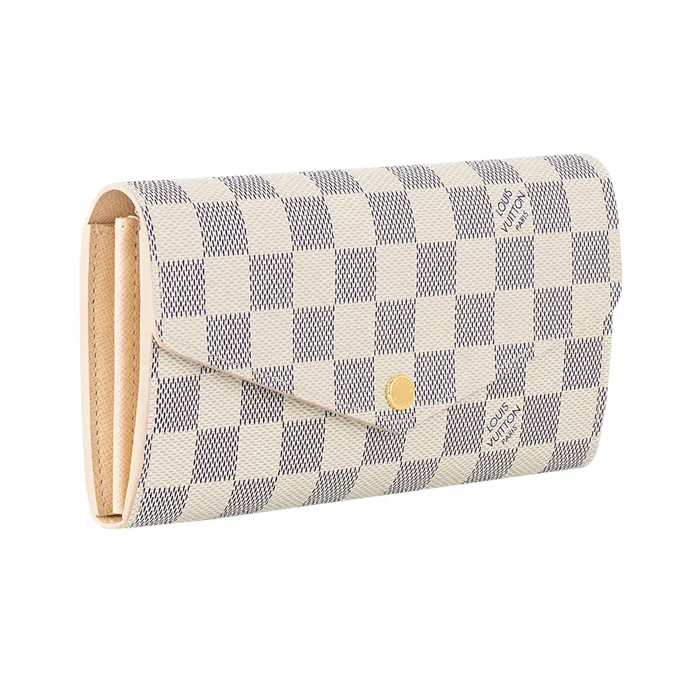 Louis Vuitton Sarah Wallet Damier Azur Canvas – voilà.id